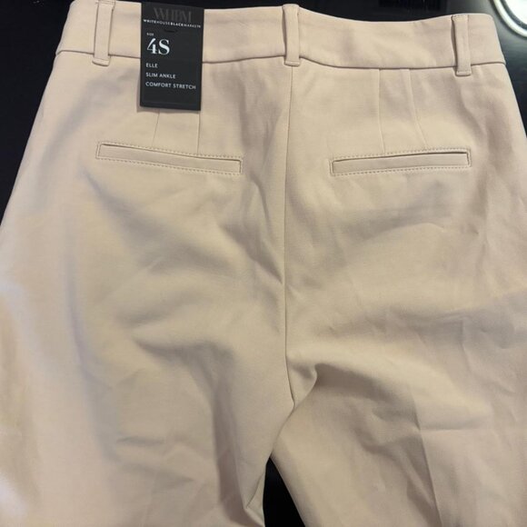White House Black Market Slim Ankle Pants 4S — Beige, NWT - Picture 5 of 7